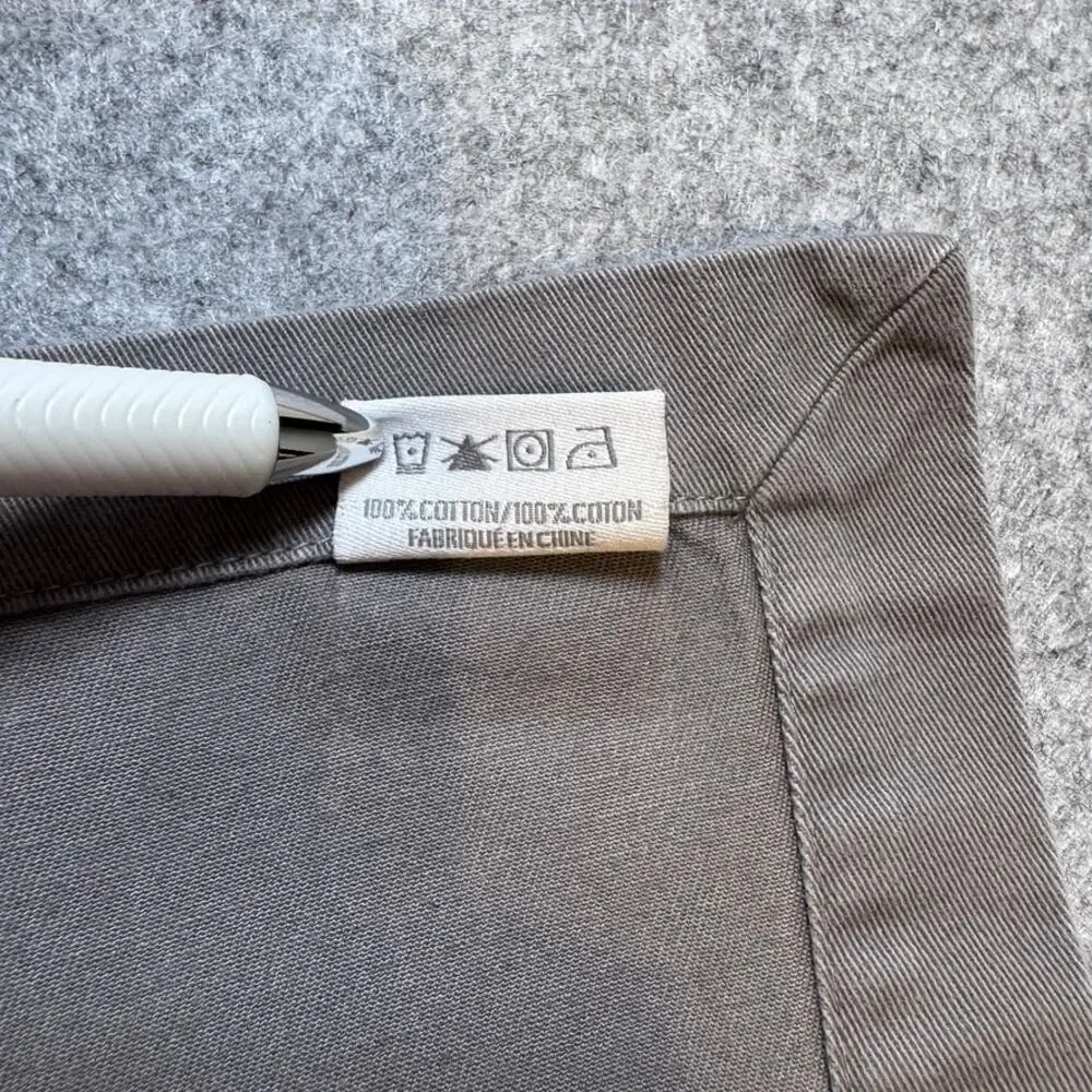 Set of 12 RH Restoration Hardware cocktail napkins in charcoal gray